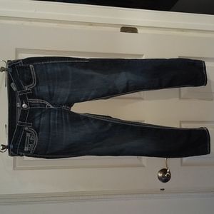 True Religion Skinny Contrast Thread Jeans